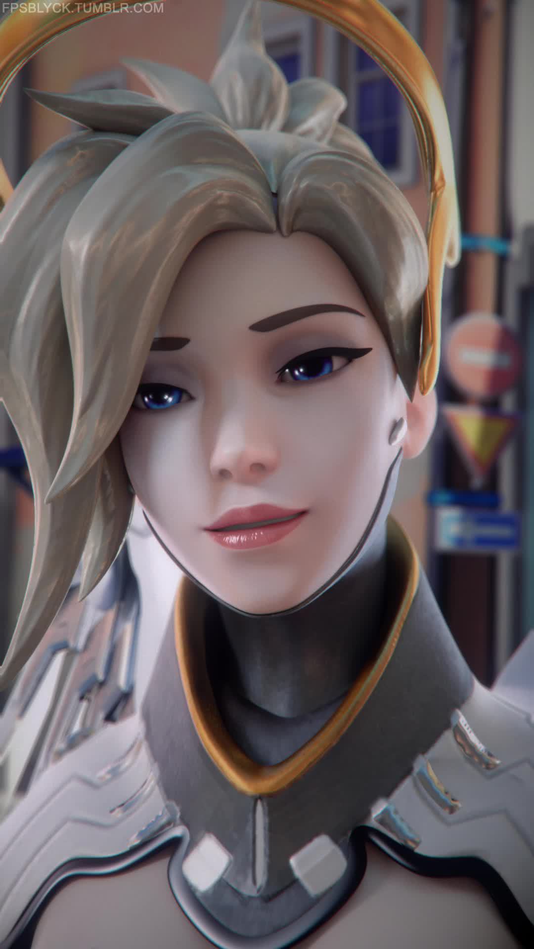 Mercy doing the ahegao face Gif - OverSexy